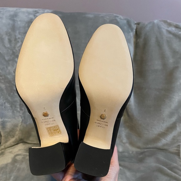 Stuart Weitzman Milla leather block heel boots. Brand New!! - Picture 5 of 7